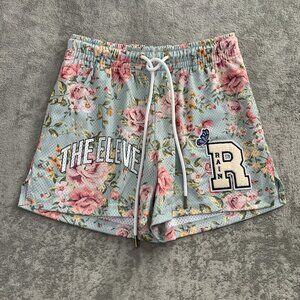 Ryoko Rain x The Eleven Shorts Mens Small Floral Mesh Athletic Lounge Streetwear